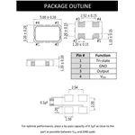 卡迪納爾晶振,CC532晶振,CC532LZ-A1B245-20.000TS晶振
