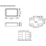 Oscilent晶振,278-25.0M-20-W-TR晶振,高品質晶振